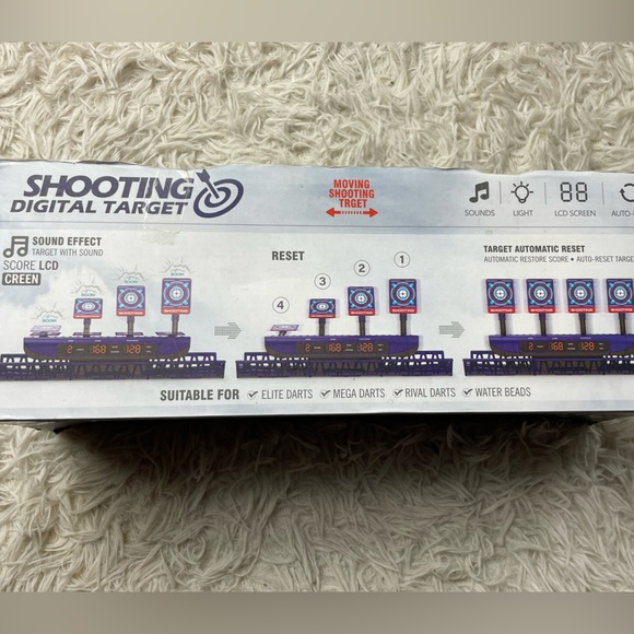 Shooting  Digital Target With Elite/Mega/Rival Darts / 4 Play Modes - Picture 2 of 5